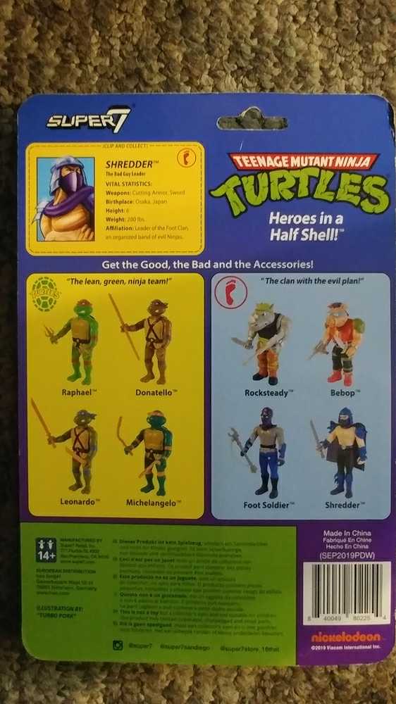 TMNT Shredder Super7 - Super7 (Teenage Mutant Ninja Turtles) action figure collectible [Barcode 840049802254] - Main Image 2