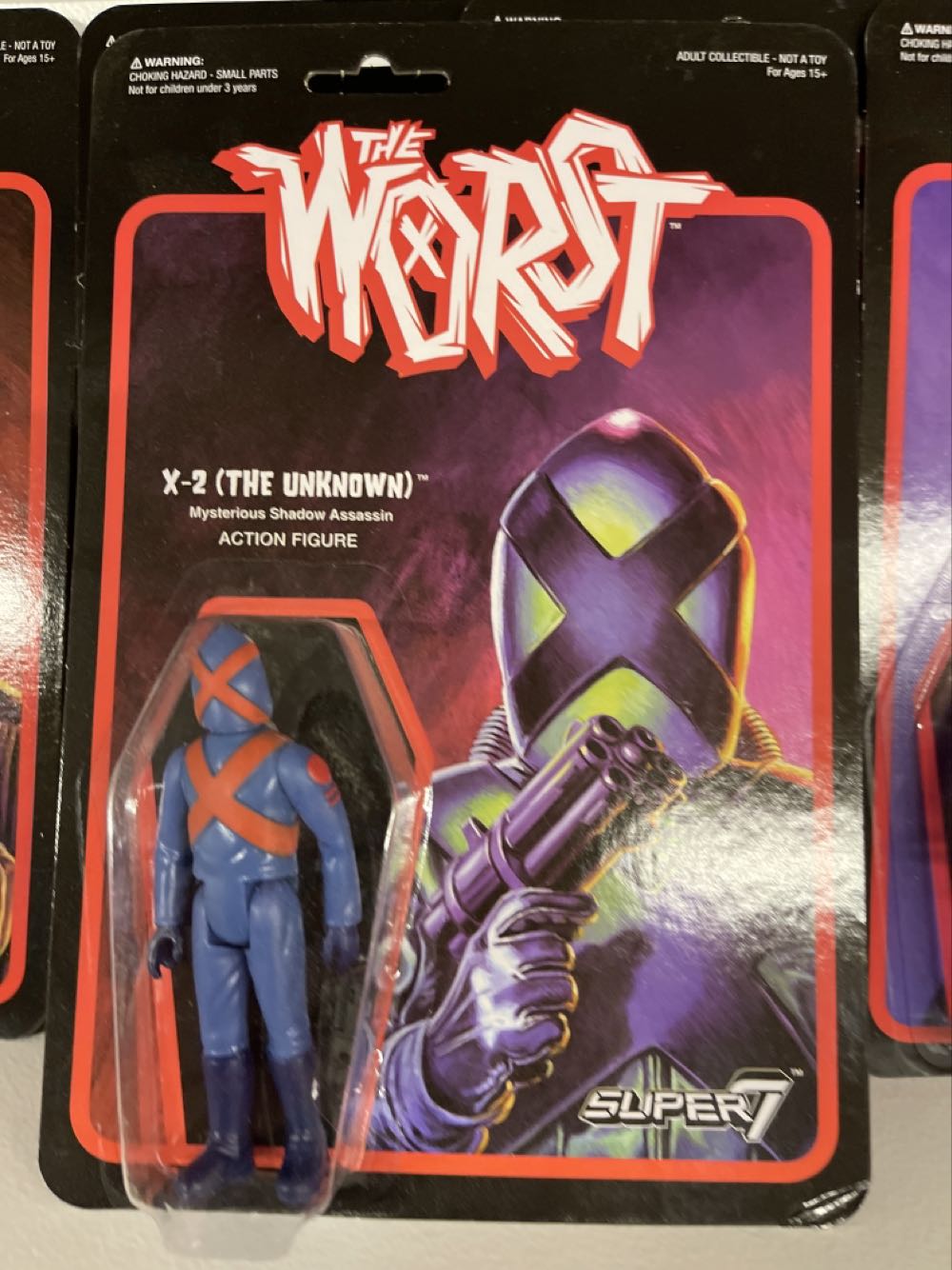 X-2 Blue Body Red X Super 7 The Worst - Super 7 action figure collectible [Barcode 605930564624] - Main Image 1