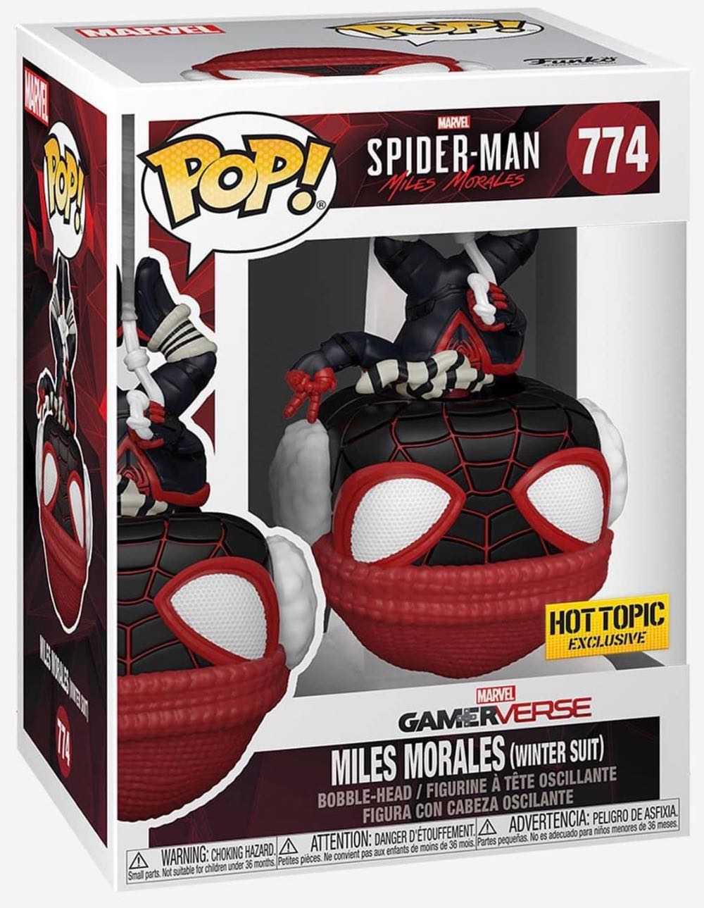 Miles Morales - Winter Suit (Spider-man Miles Morales) 774 Hot Topic Exclusive  action figure collectible [Barcode 889698542913] - Main Image 2