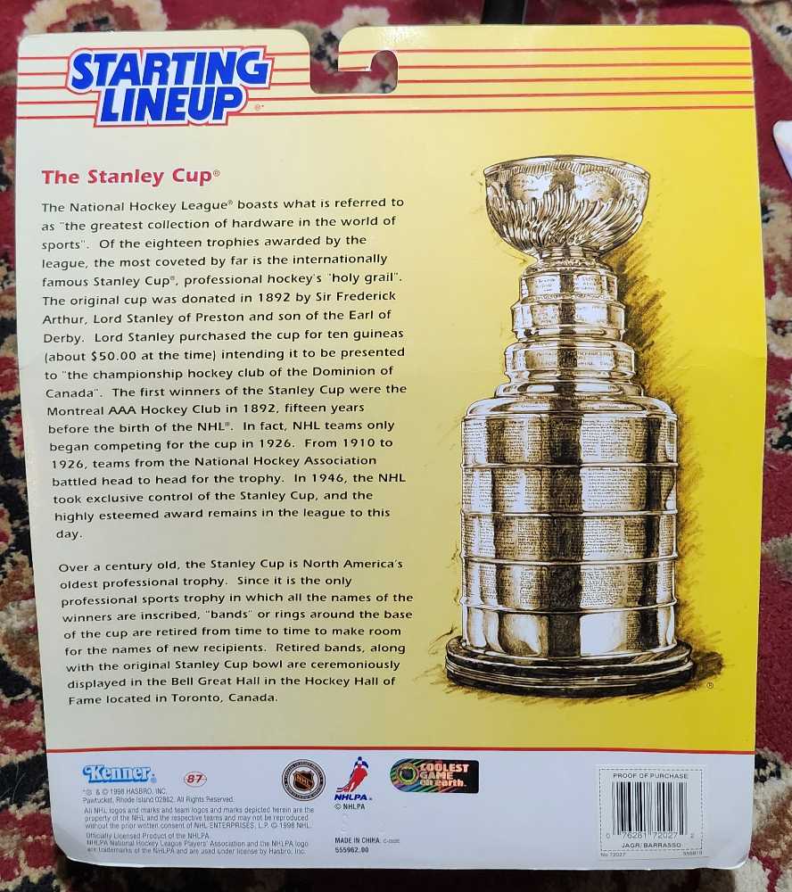 Starting Lineup Winning Pairs Classic Doubles Tom Barrasso And Jaromir Jagr Pittsburgh Penguins  - Kenner action figure collectible [Barcode 076281720272] - Main Image 2