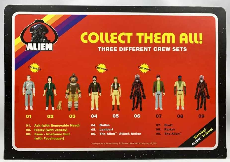 Super7 USCSS Nostromo Crew Set 2 Of 3 - The Alien, Parker & Brett - Super7 (Alien) action figure collectible [Barcode 811169030254] - Main Image 3