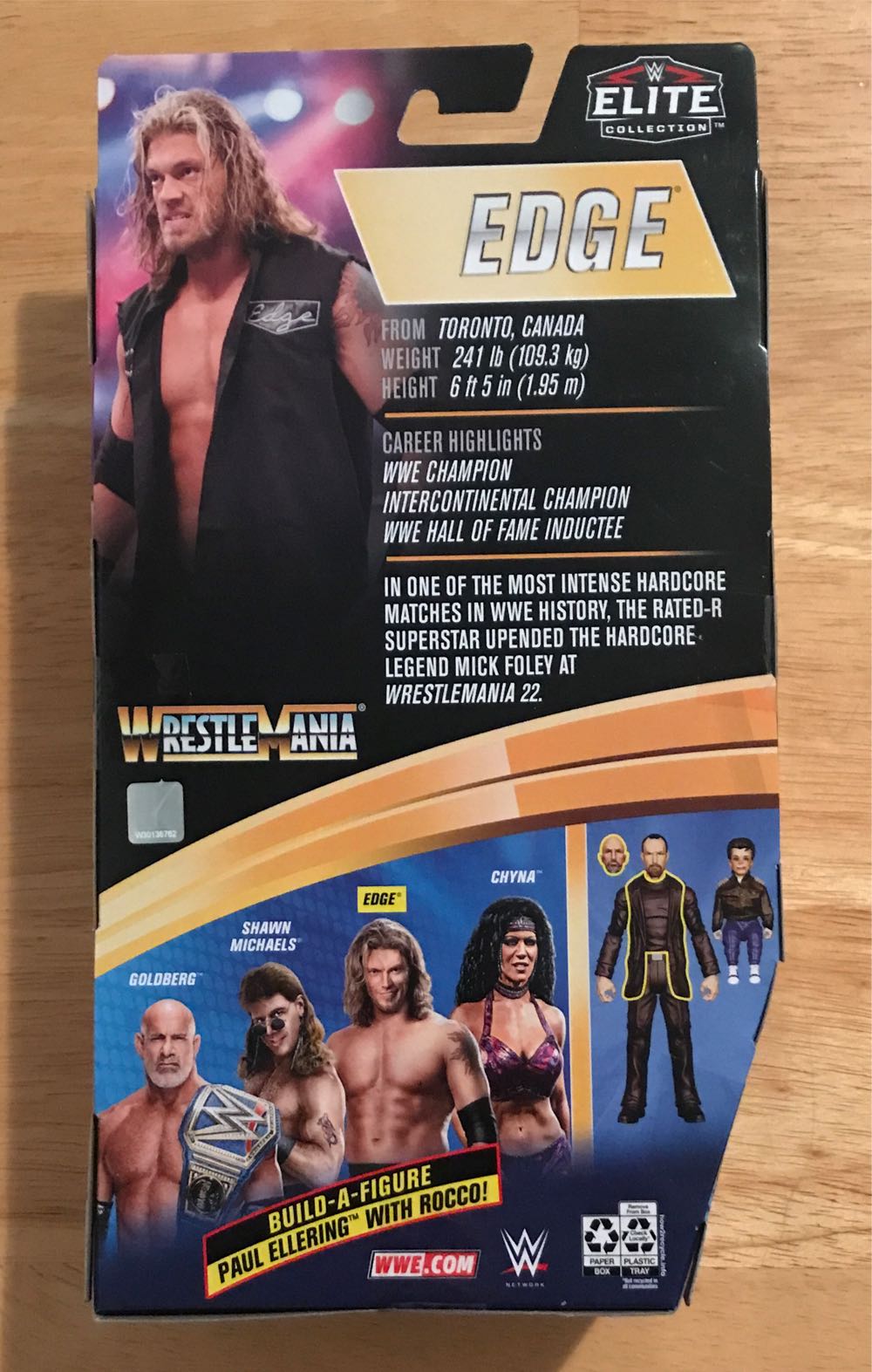 Edge - Mattel (WWE Mattel Elite Wrestlemania 37 Series) action figure collectible [Barcode 887961922677] - Main Image 2