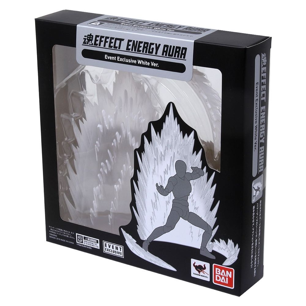 Bandai Tamashii Nations Exclusive Dragon Ball Effect Energy Aura Event Exclusive White Bandai Tamashi Effect Parts Energy - Bandai (Tamashii Effect) action figure collectible [Barcode 4549660239383] - Main Image 2