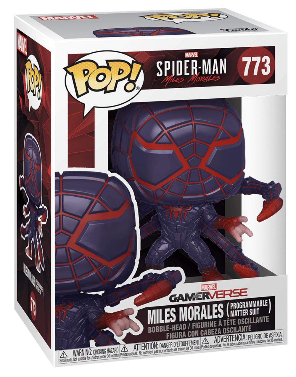 Spider-man- Miles Morales Funko 773 - Funko Pop (Marvel Funko) action figure collectible [Barcode 889698546942] - Main Image 2