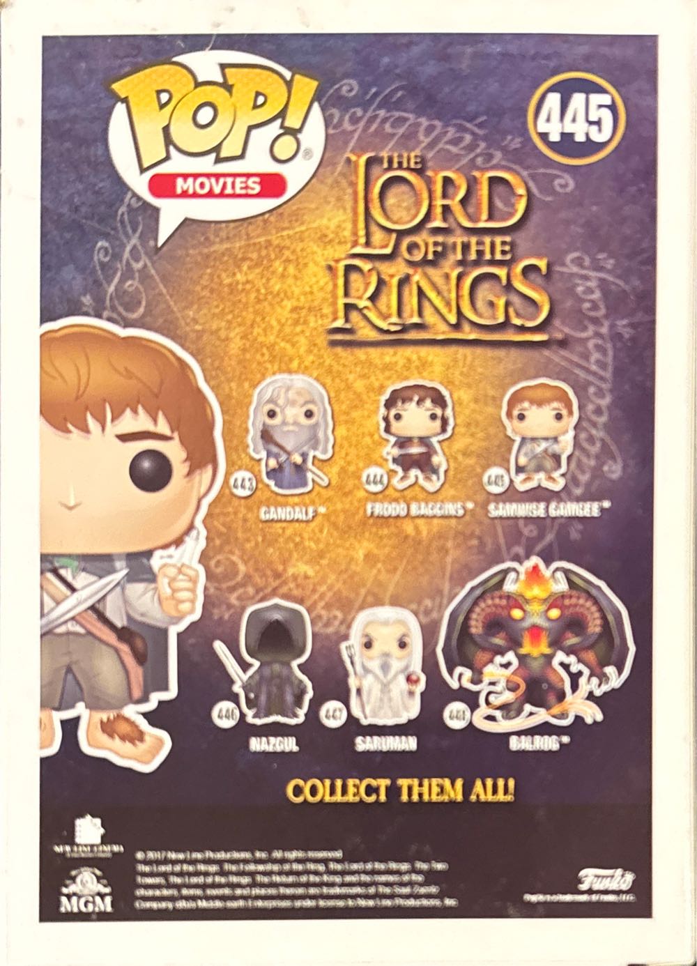 Lord Of The Rings (Samwise Gamgee  445) - Funko (Funko POP Lord Of The Rings) action figure collectible [Barcode 889698135535] - Main Image 2