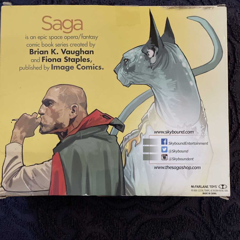 Mcfarlane Toys Saga Skybound Exclusive Saga Will & Lying Cat  - McFarlane Toys action figure collectible [Barcode 787926146974] - Main Image 2