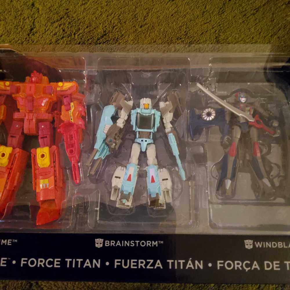 Transformers SDCC Titans Return Sentinel Prime, Brainstorm, Windblade Titan Force 3 Pack - Hasbro (Titans Return) action figure collectible [Barcode 630509429004] - Main Image 2