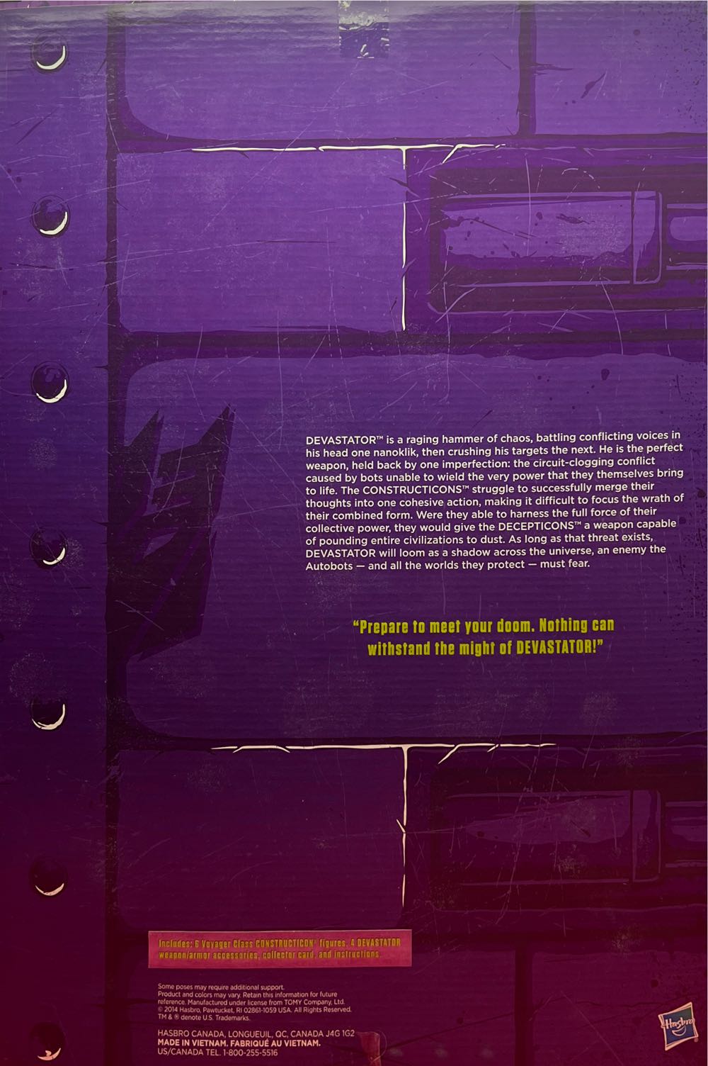 Construction Devastator SDCC - Hasbro (Combiner) action figure collectible [Barcode 630509354733] - Main Image 4