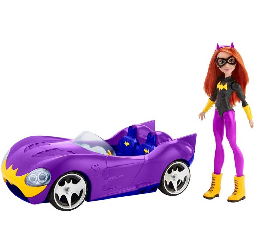 DC Super Hero Girls 12 inch Batgirl Doll and Batmobile - DC Mattel (DC Superhero Girls) action figure collectible [Barcode 887961642513] - Main Image 3