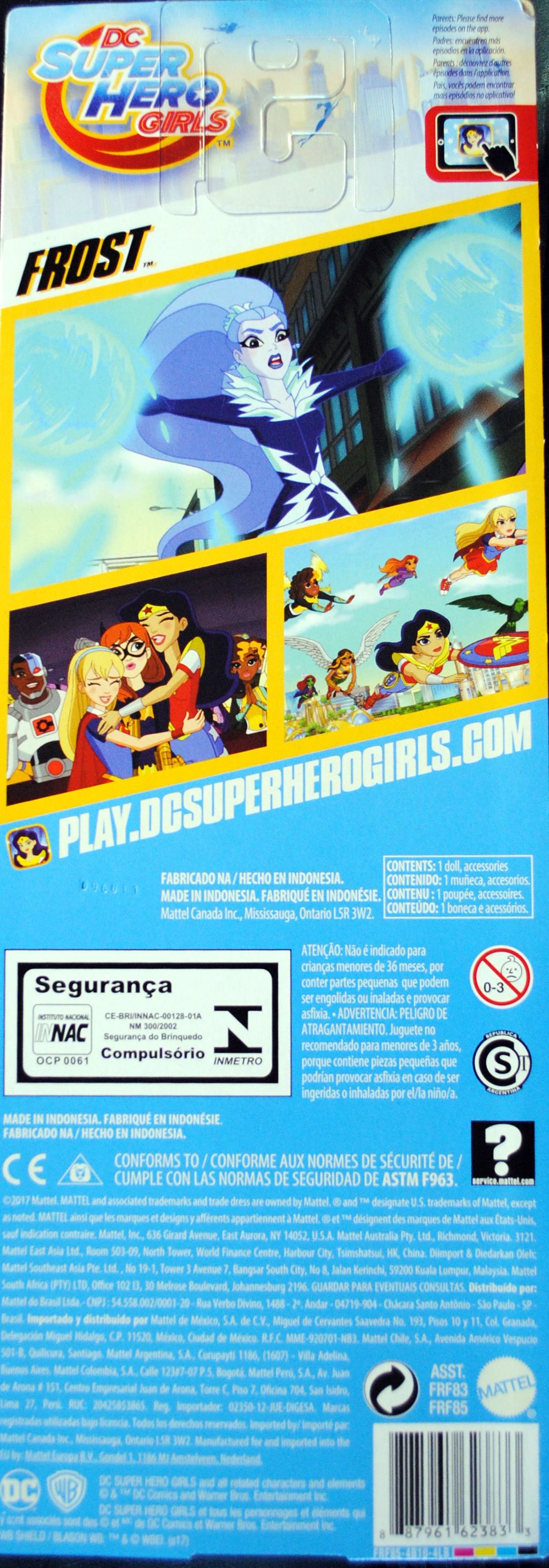 DC Super Hero Girls 12 inch Frost Gymnastics Basic Doll - DC Mattel (DC Superhero Girls) action figure collectible [Barcode 887961623833] - Main Image 2