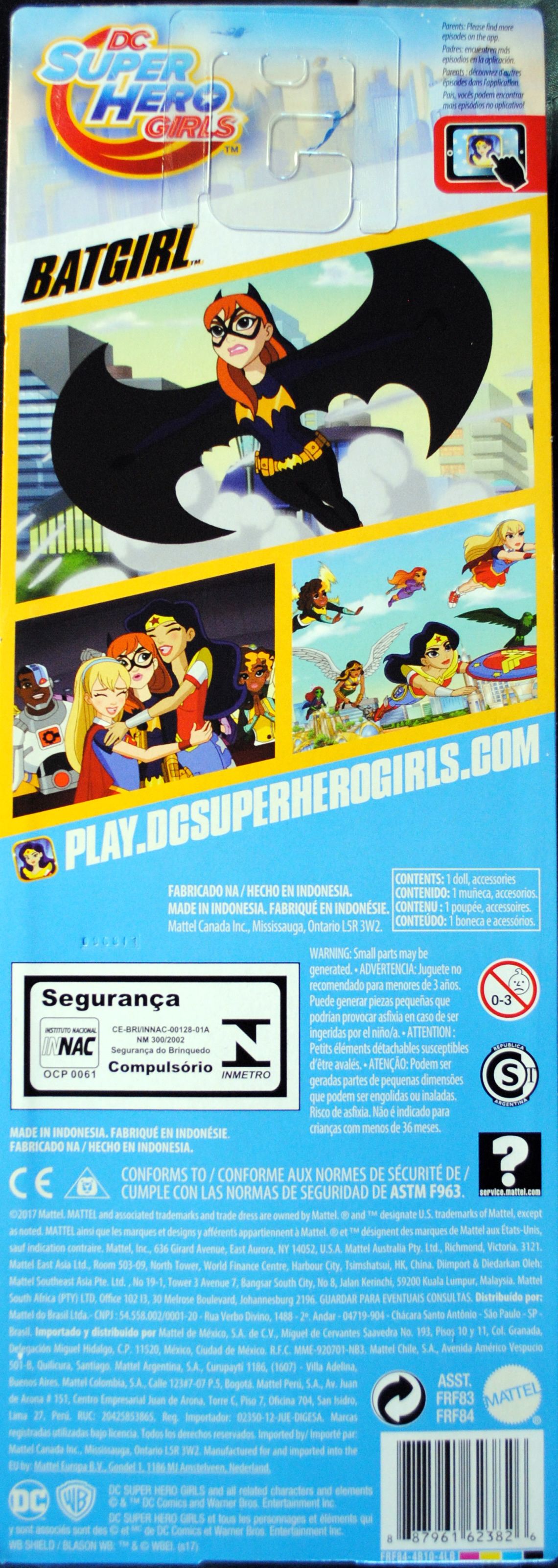 DC Super Hero Girls 12 inch Batgirl Gymnastics Basic Doll - DC Mattel (DC Superhero Girls) action figure collectible [Barcode 887961623826] - Main Image 2