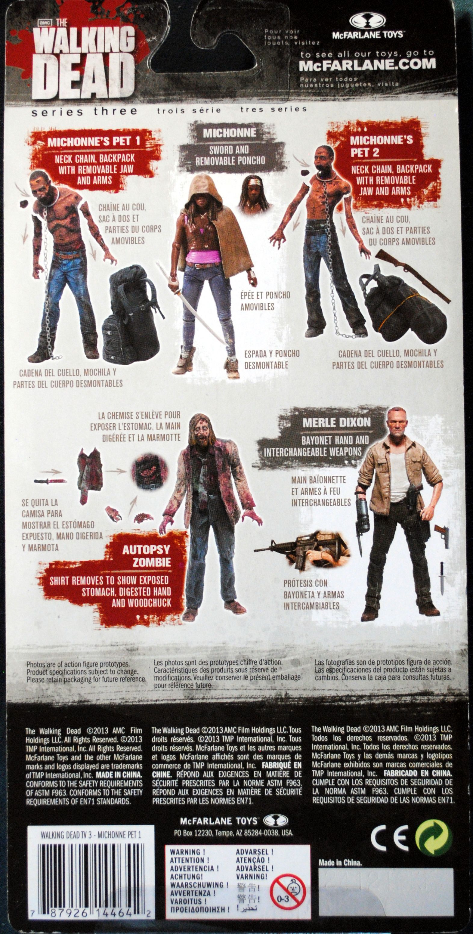 Walking Dead Michonne’s Pet 1 - Mcfarlene Toys (The Walking Dead AMC) action figure collectible [Barcode 0787926144642] - Main Image 2