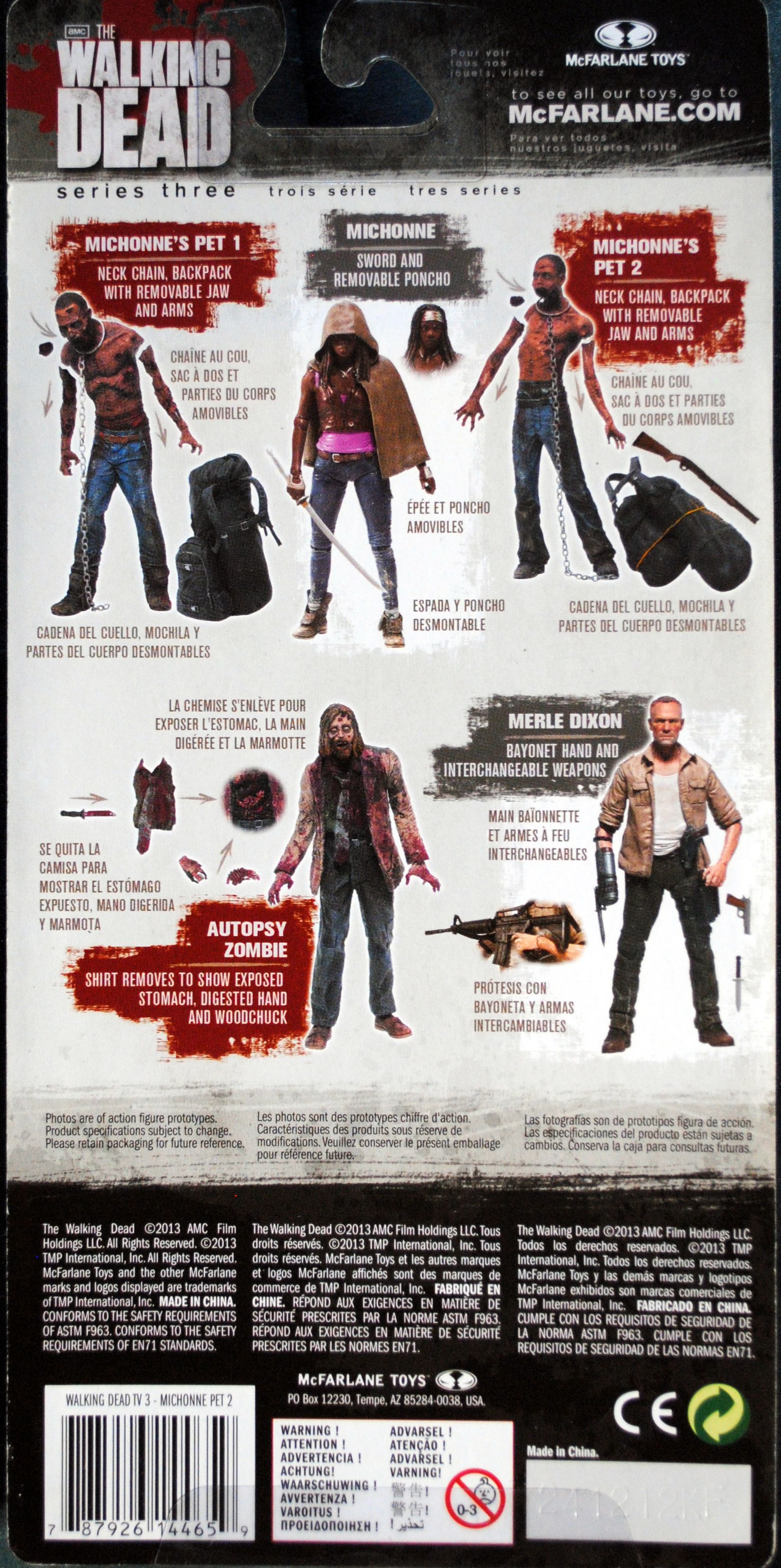 Walking Dead Michonnes Pet 2 - McFarlane Toys (The Walking Dead AMC) action figure collectible [Barcode 0787926144659] - Main Image 2