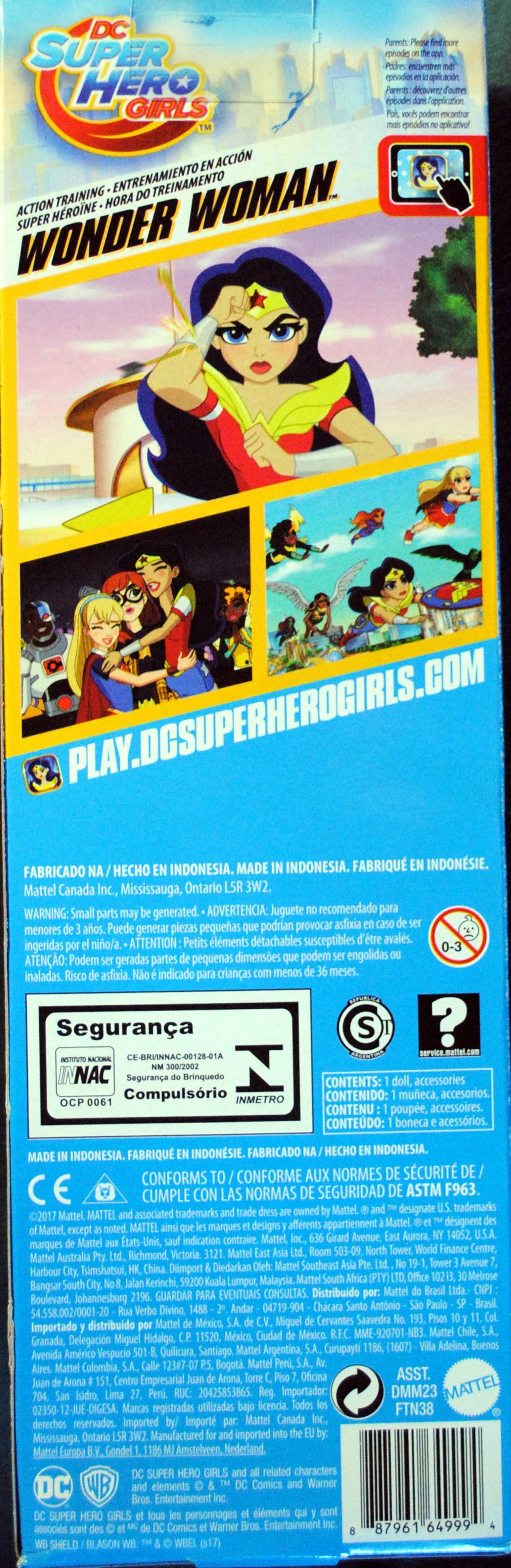 DC Super Hero Girls 12 inch Wonder Woman Action Training doll - DC Mattel (DC Superhero Girls) action figure collectible [Barcode 0887961649994] - Main Image 2