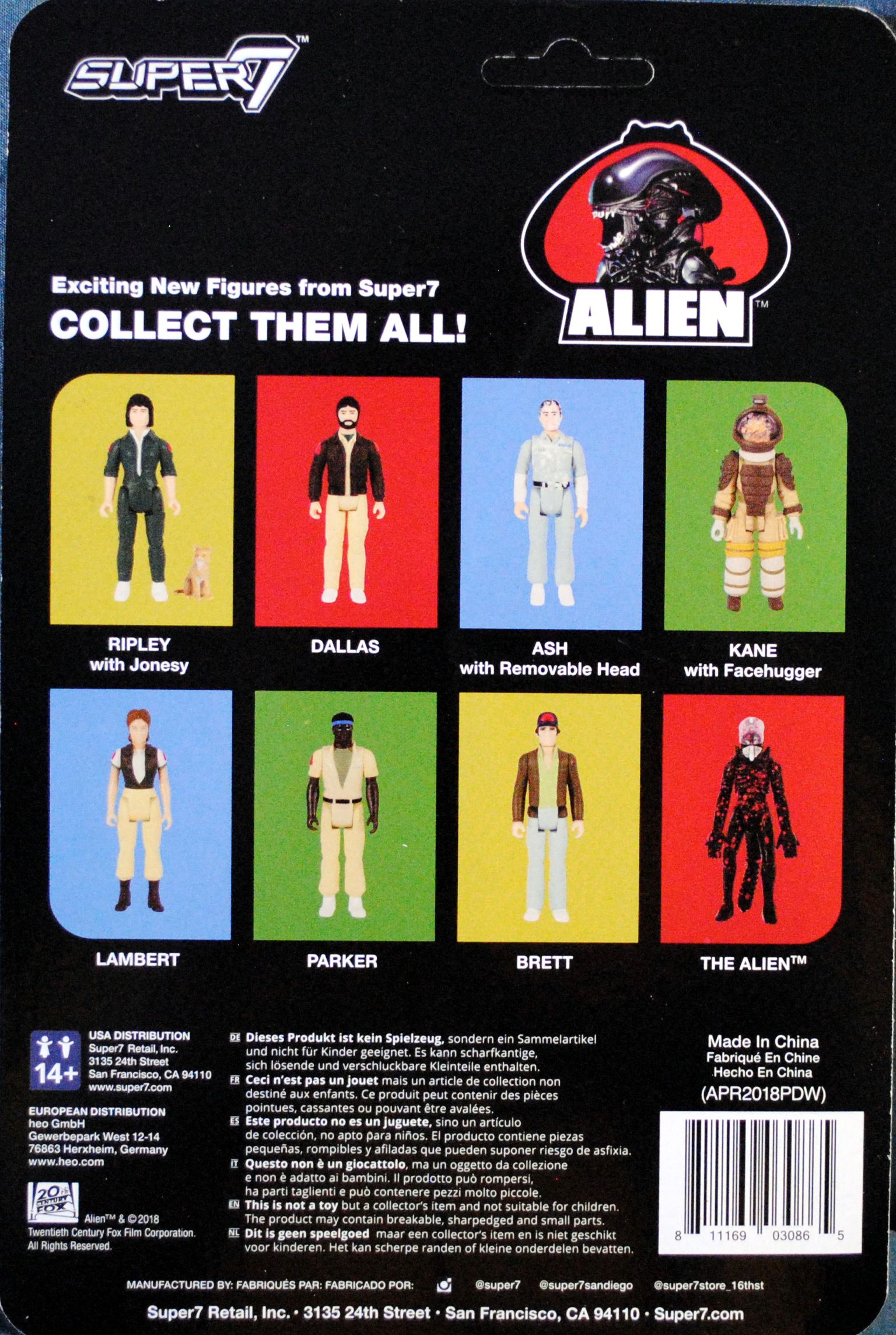 Alien Hammerhead Xenomorph - Reaction Figures (Alien Figures) action figure collectible [Barcode 0811169030865] - Main Image 2