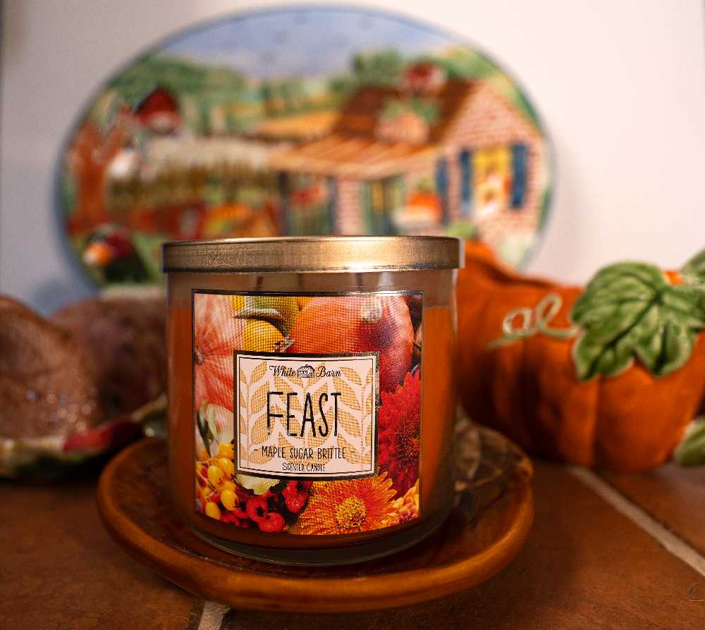 CANDLE: Thanksgiving Bath & Bodyworks Feast - Maple Sugar Brittle  2015 - Bath & Bodyworks Candle (Thanksgiving Candles) action figure collectible - Main Image 3