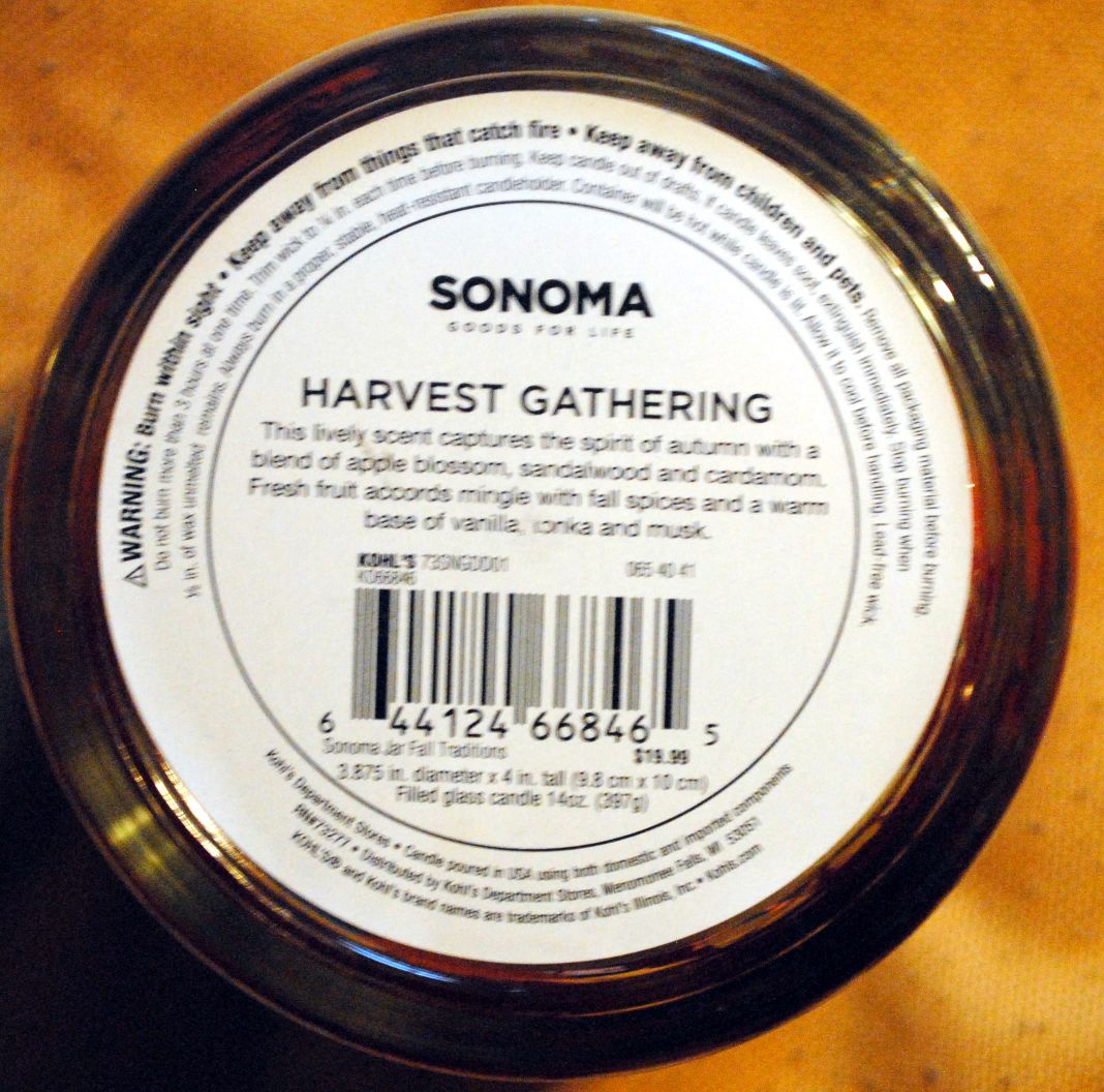 CANDLE: Thanksgiving Various Sonoma Give Thanks - Sonoma Candle (Thanksgiving Candles) action figure collectible - Main Image 2
