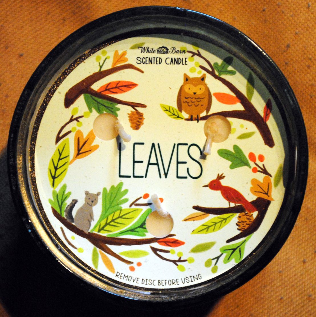 CANDLE: Thanksgiving Bath & Bodyworks Leaves  2015 - Bath & Bodyworks Candle (Thanksgiving Candles) action figure collectible - Main Image 2