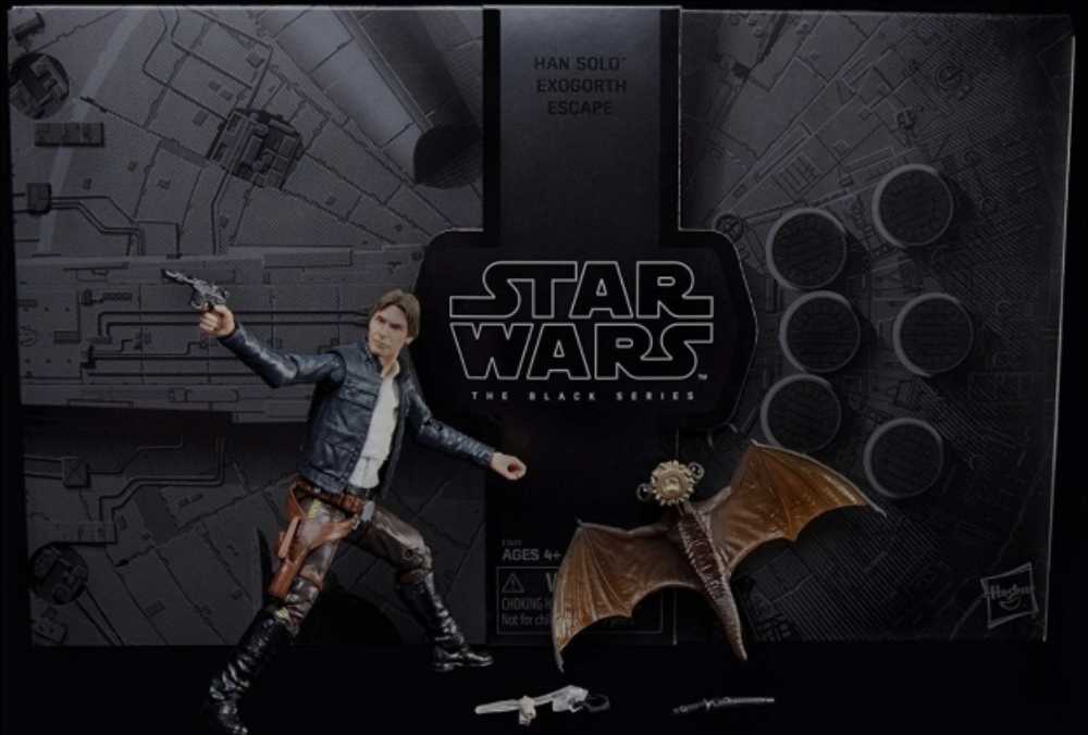 Black Series Red Exclusive Han Solo Exogorth Escape Mynock 2018 SDCC Star Wars ESB - Hasbro (Star Wars Episode V The Empire Strikes Back) action figure collectible [Barcode 0630509663637] - Main Image 4