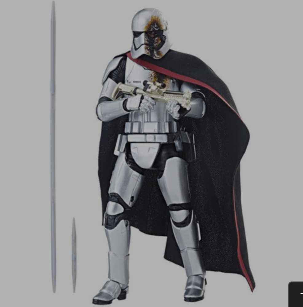 Black Series Red Exclusive Captain Phasma Quicksilver Baton Toys R Us Star Wars TLJ - Hasbro (Star Wars Episode VIII The Last Jedi) action figure collectible [Barcode 0630509706556] - Main Image 4