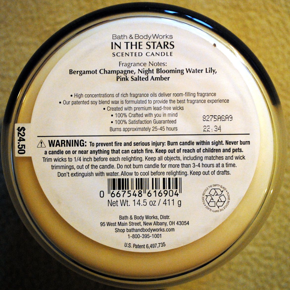 CANDLE: New Years Bath & Bodyworks - Bath & Bodyworks Candle (New Years Candles) action figure collectible - Main Image 2