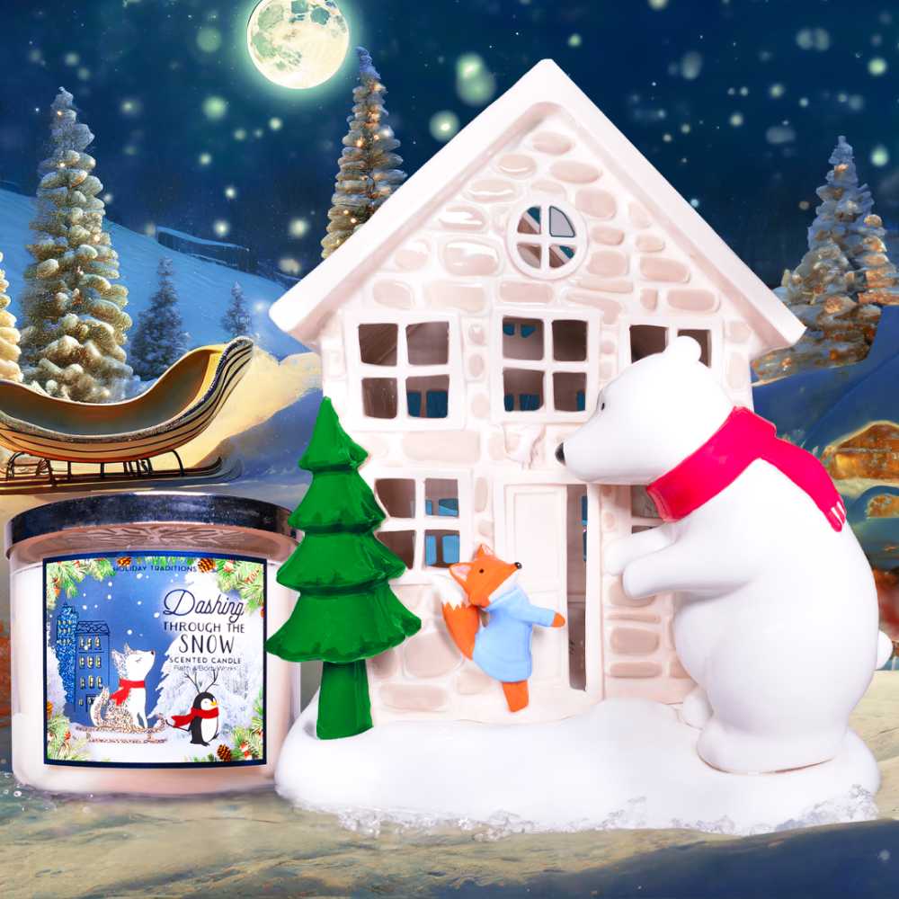 CANDLE: Christmas Bath & Bodyworks Dashing Through the Snow 2015 - Bath & Bodyworks Candle (Christmas Candle) action figure collectible - Main Image 4