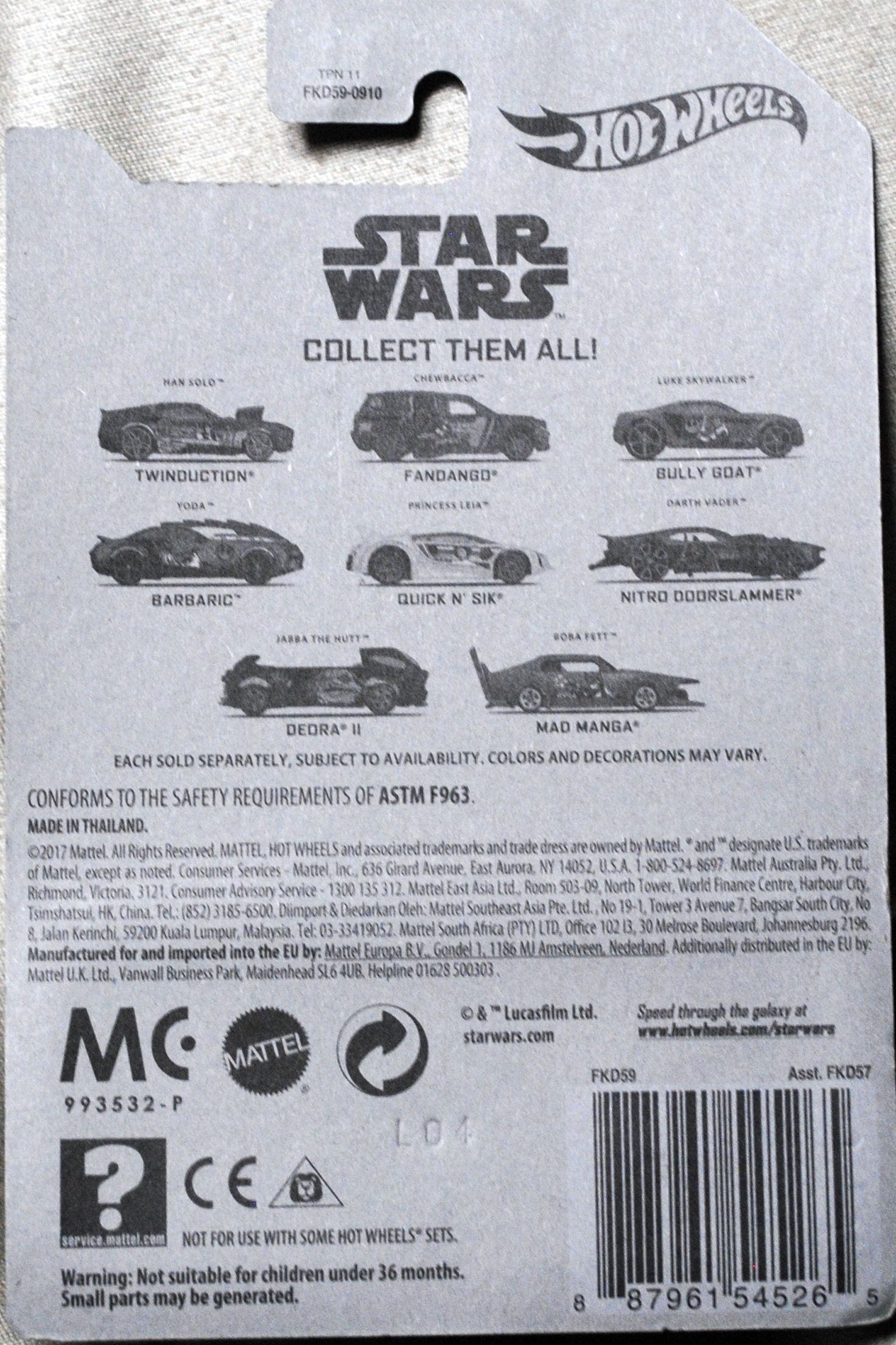 Hot Wheels Star Wars Portraits Han Solo - Hot Wheels from Mattel (Star Wars Hot Wheels) action figure collectible - Main Image 2