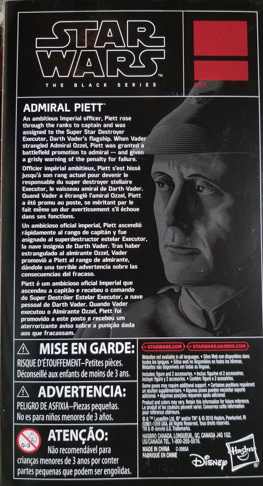 Admiral Piett TBS [P3] (Fan Channel Exclusive) - Hasbro (Star Wars Episode V: The Empire Strikes Back) action figure collectible [Barcode 5010993521241] - Main Image 2