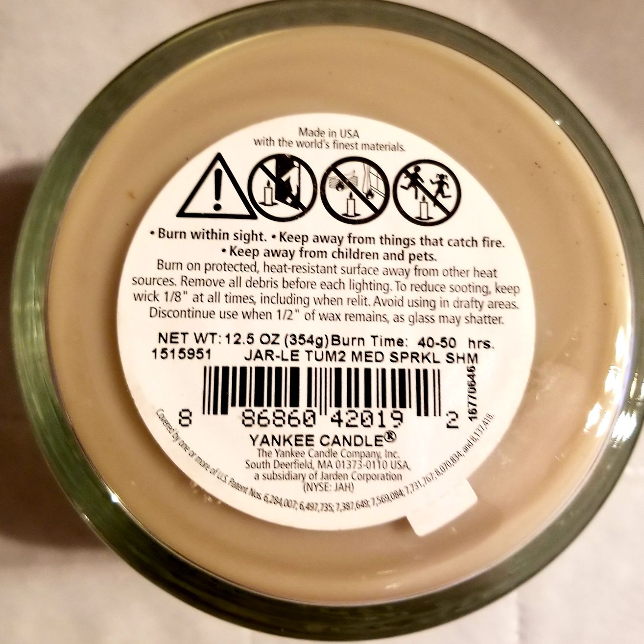 CANDLE: New Years Yankee Candle Sparkling & Shimmering Tumbler 2016 - Yankee Candle (New Years Candles) action figure collectible - Main Image 2