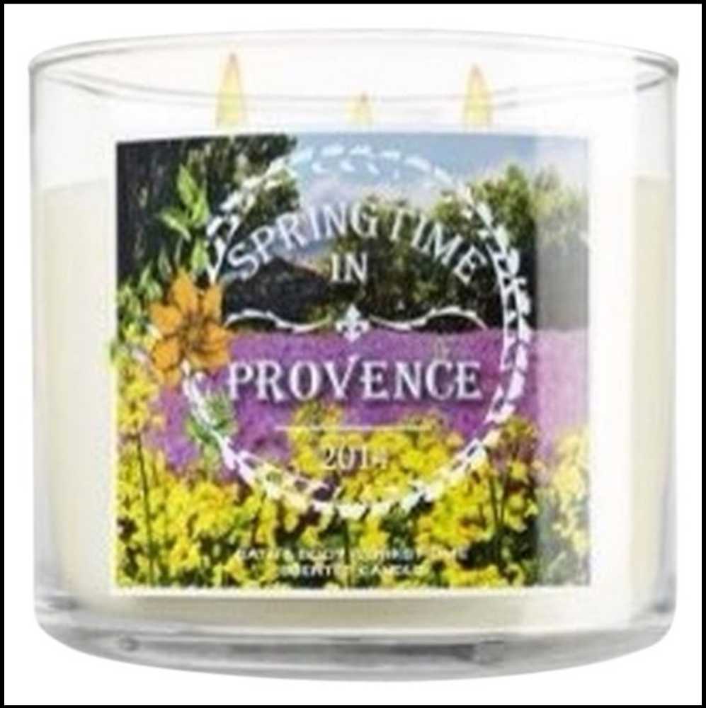 CANDLE: SPRING Bath & Bodyworks Springtime in Province 2014 - Bath & Bodyworks Candle (Spring Candles) action figure collectible - Main Image 3