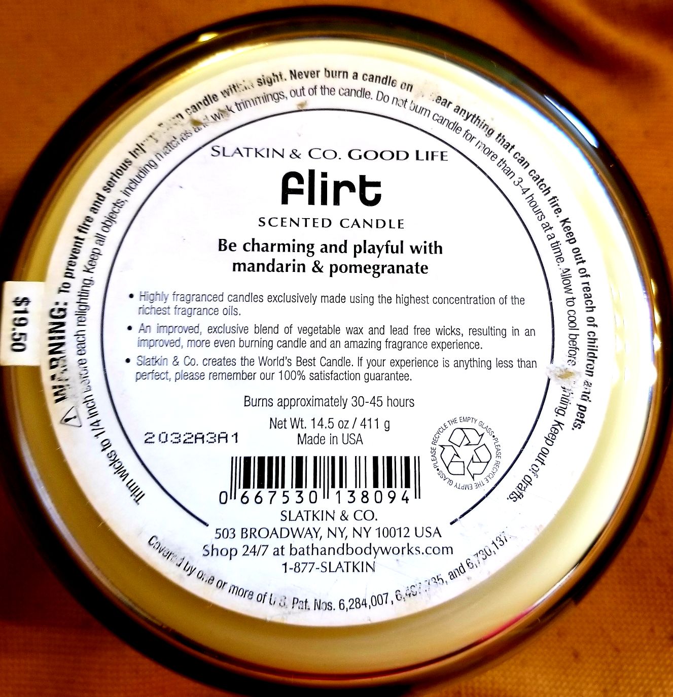 CANDLE: Valentine’s Day Bath & Body Works FLIRT Mandarin & Pomegranate 2016 - Bath & Bodyworks Candle (Valentine’s Day Candles) action figure collectible - Main Image 2