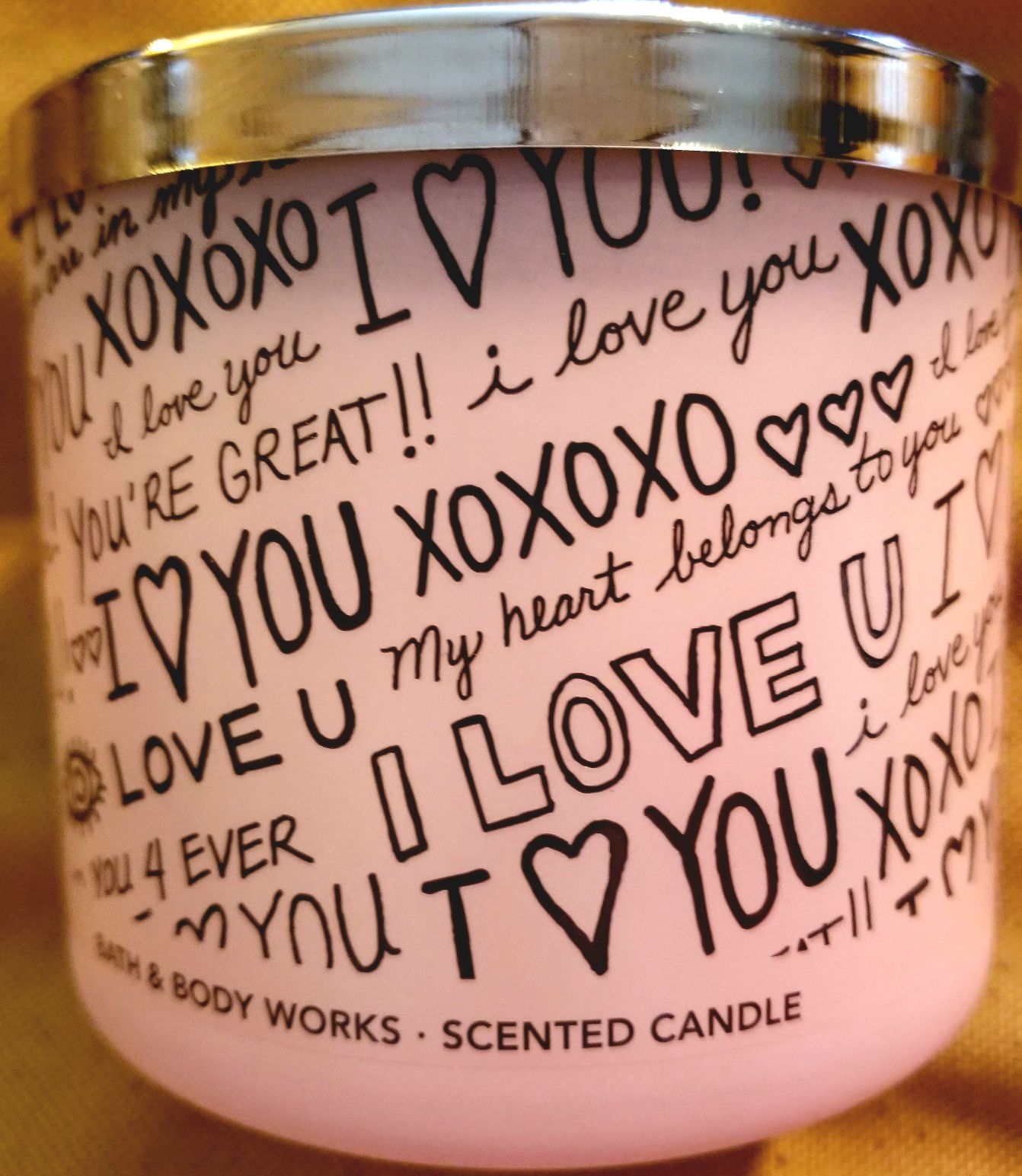 CANDLE: Valentine’s Day Bath & Body Works I Love You Honeysuckle Bouquet 2018 - Bath & Bodyworks Candle (Valentine’s Day Candles) action figure collectible - Main Image 1