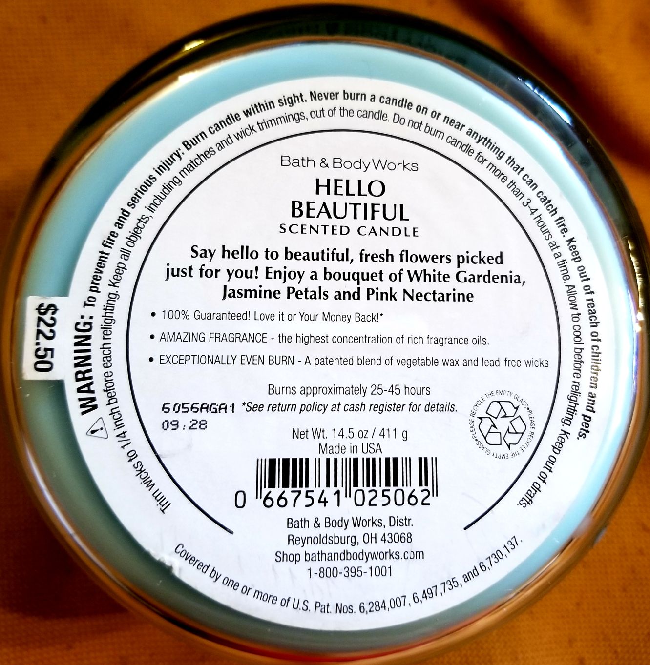 CANDLE: Valentine’s Day Bath & Body Works Hello Beautiful 2016 - Bath & Bodyworks Candle (Valentine’s Day Candles) action figure collectible - Main Image 2