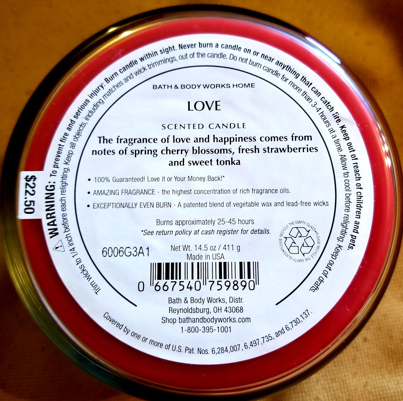 CANDLE: Valentine’s Day Bath & Body Works LOVE 2016 - Bath & Bodyworks Candle (Valentine’s Day Candles) action figure collectible - Main Image 2