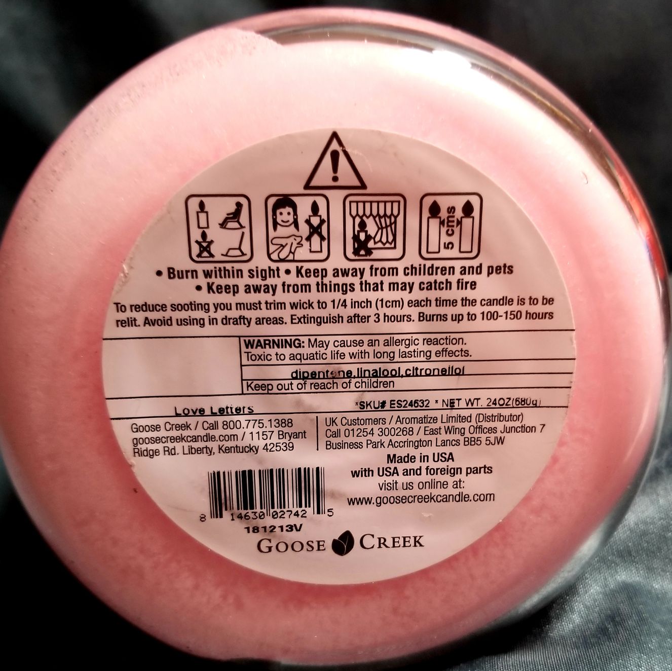 CANDLE: Valentine’s Day Goose Creek Love Letters 2018 - Goose Creek Candle (Valentine’s Day Candles) action figure collectible - Main Image 2