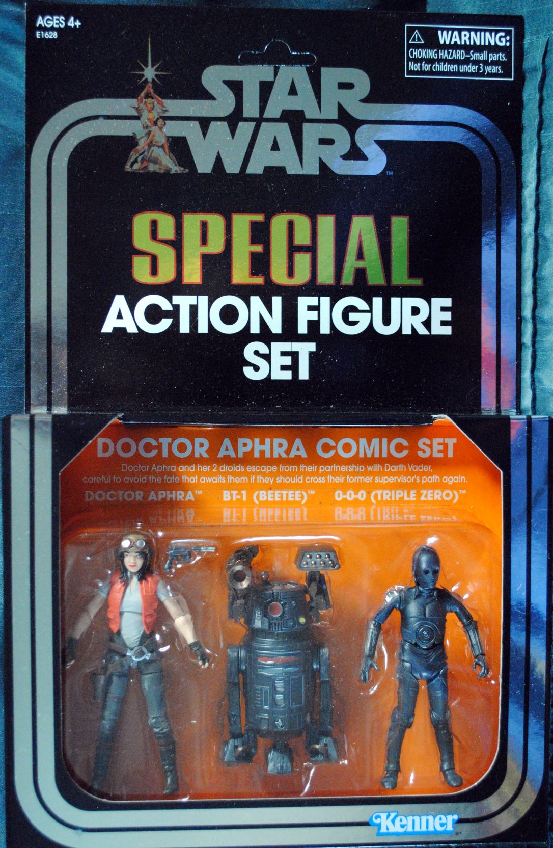 Vintage Collection SDCC 2018 Star Wars Exclusive Doctor Aphra Comic Set 3 Pack BT-1 0-0-0 EU: - Hasbro (Star Wars Expanded Universe) action figure collectible [Barcode 0630509663583] - Main Image 1