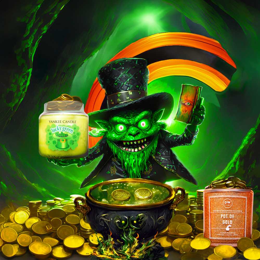 CANDLE: St. Patrick’s Day Yankee Candle Lucky Green Hat  2012 - Yankee Candle (St. Patrick’s Day Candles) action figure collectible - Main Image 4