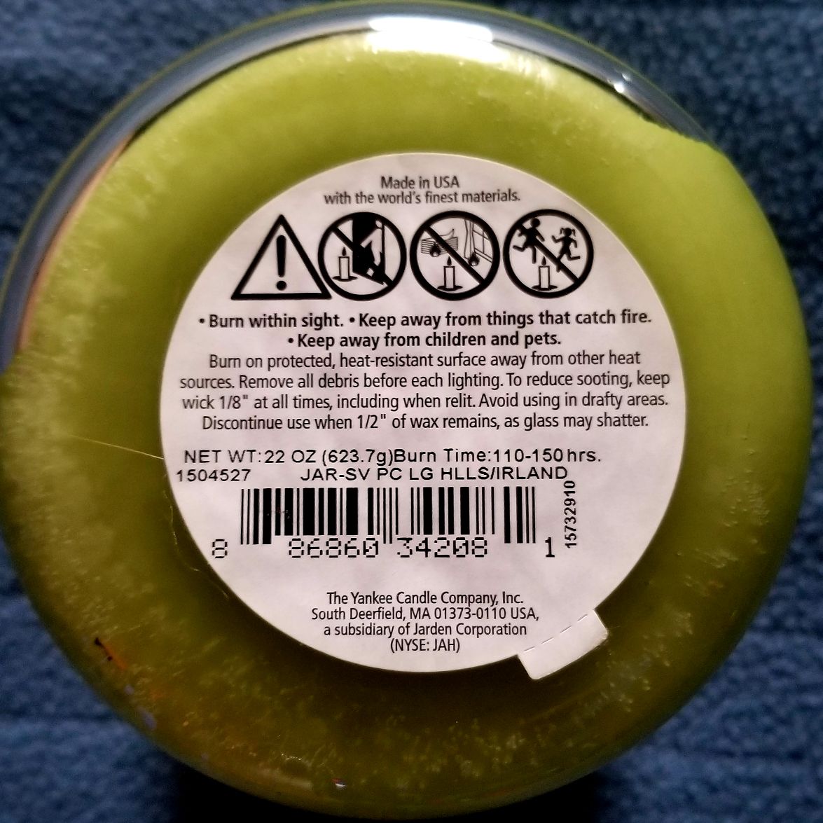 CANDLE: St. Patrick’s Day Yankee Candle Rolling Hills of Ireland Postcards 2015 - Yankee Candle (St. Patrick’s Day Candles) action figure collectible - Main Image 2