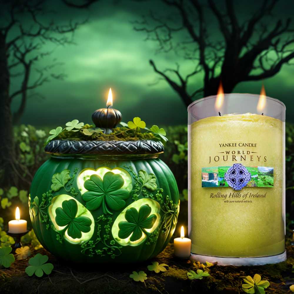 CANDLE: St. Patrick’s Day Yankee Candle Rolling Hills of Ireland Journeys 2014 - Yankee Candle (St. Patrick’s Day Candles) action figure collectible - Main Image 4