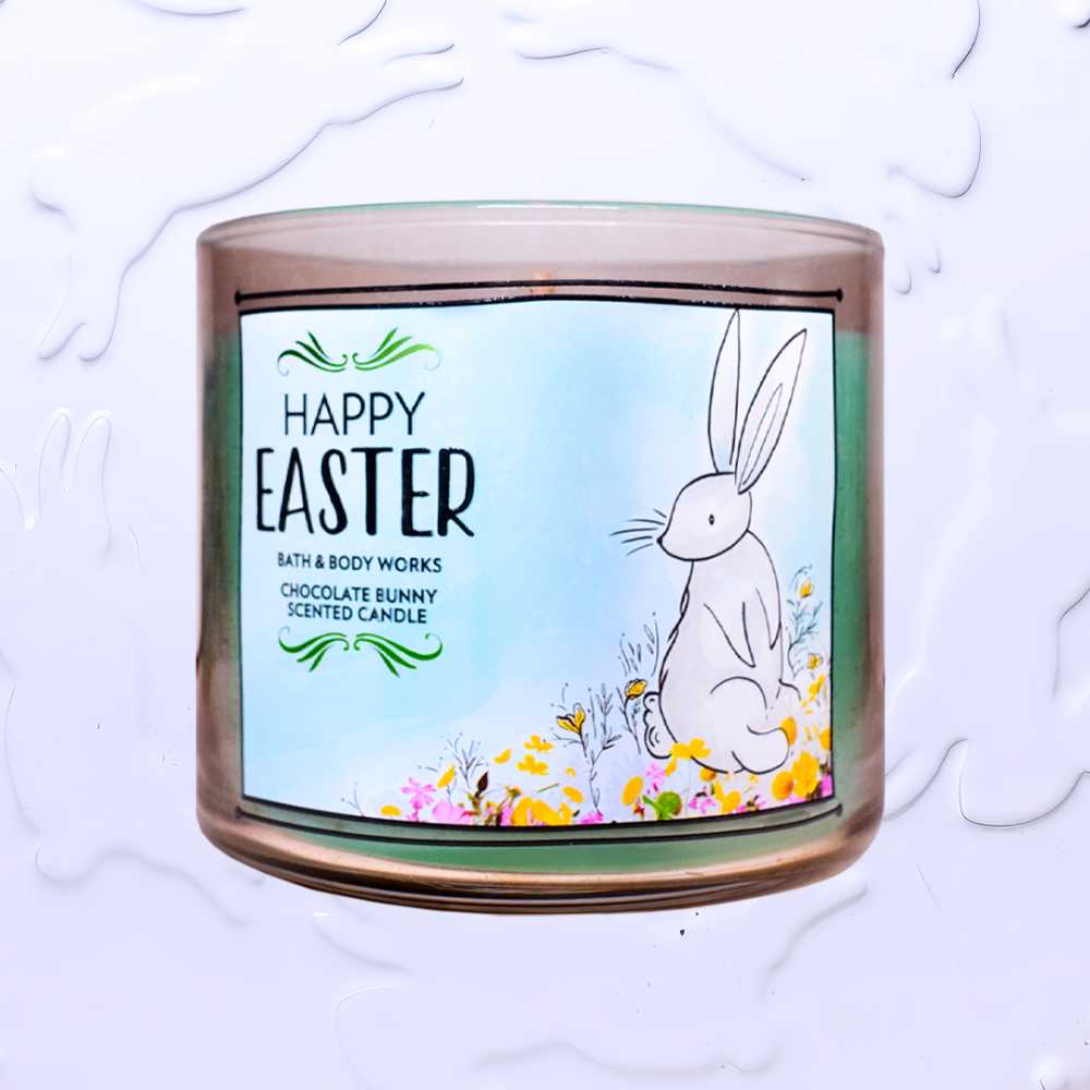 CANDLE: Easter Bath and Bodyworks Happy Easter Chocolate Bunny 2019 - Bath & Bodyworks Candle (Easter Candles) action figure collectible - Main Image 4