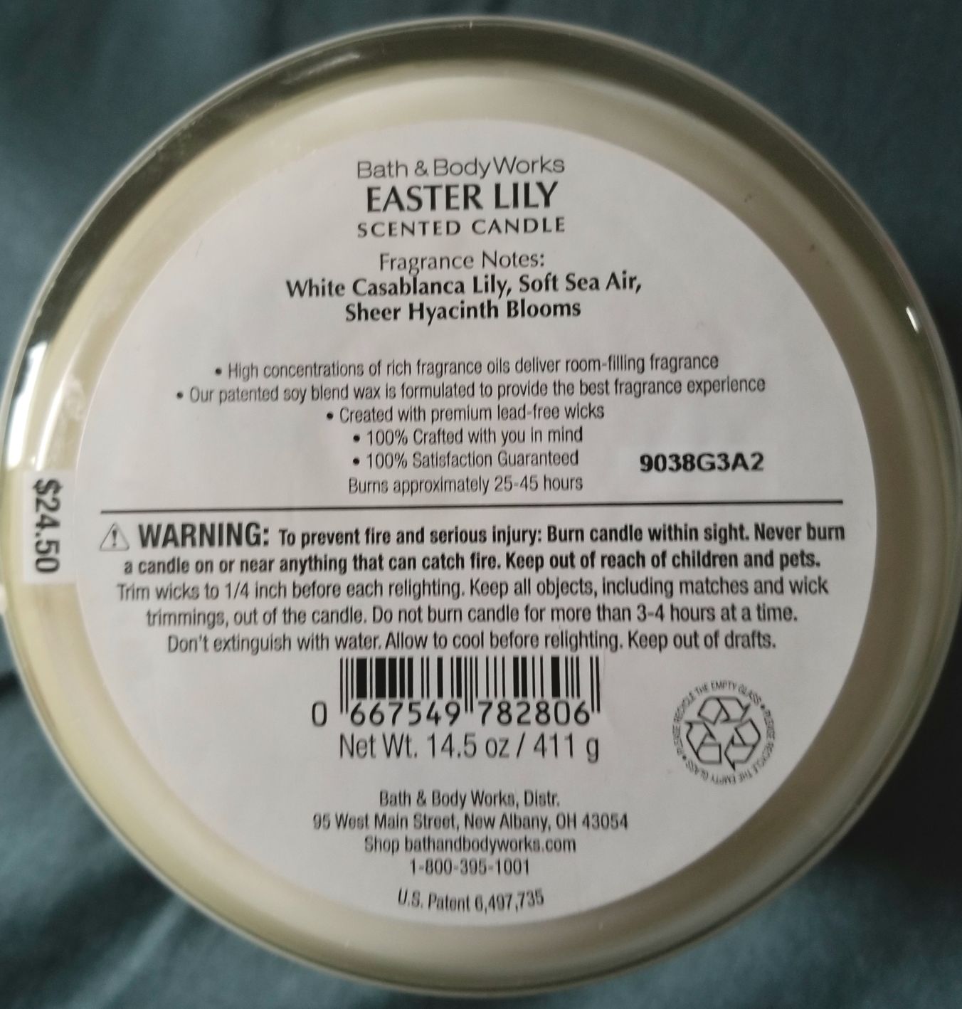 CANDLE: Easter Bath and Bodyworks Happy Easter Easter Lilly 2019 - Bath & Bodyworks Candle (Easter Candles) action figure collectible - Main Image 2