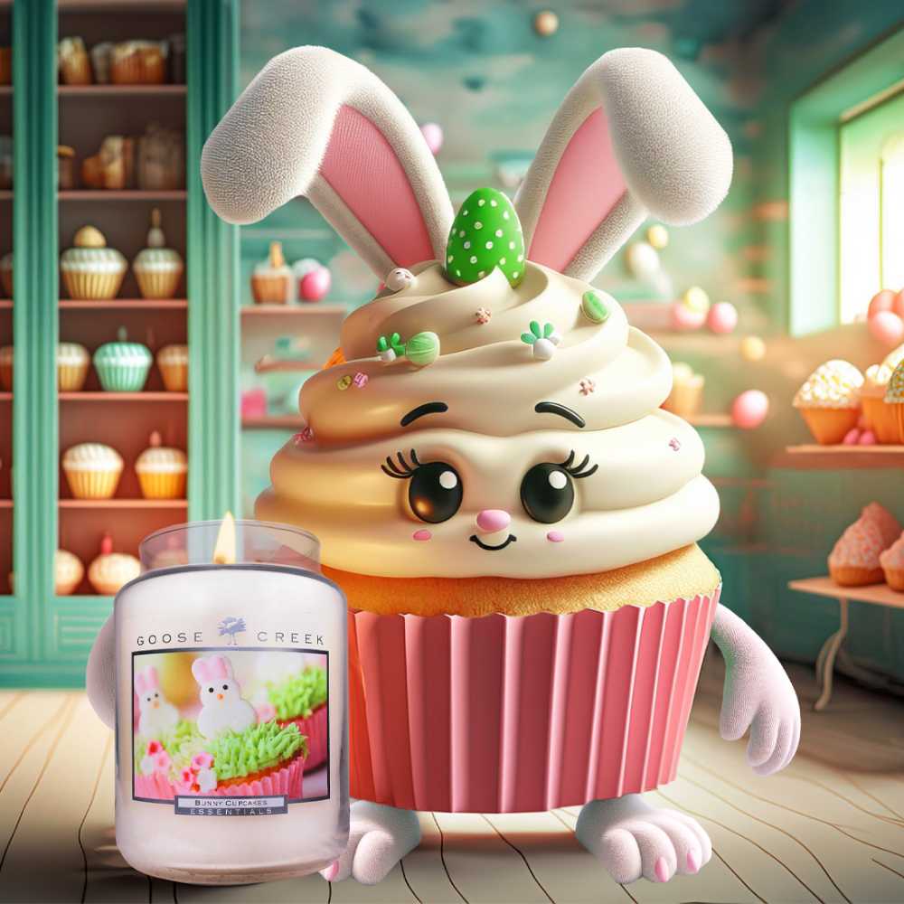 CANDLE: Easter Goose Creek Bunny Cupcakes 2015 - Goose Creek Candle (Easter Candles) action figure collectible - Main Image 4