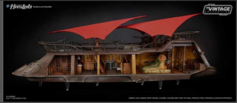 Vintage Collection - Vehicle Jabba’s Sail Barge The Khetanna Star Wars ROTJ - Haslab (Star Wars Episode VI Return Of The Jedi) action figure collectible [Barcode 00630509801268] - Main Image 3