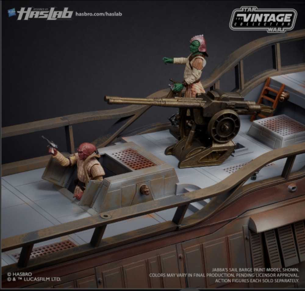 Vintage Collection - Vehicle Jabba’s Sail Barge The Khetanna Star Wars ROTJ - Haslab (Star Wars Episode VI Return Of The Jedi) action figure collectible [Barcode 00630509801268] - Main Image 4