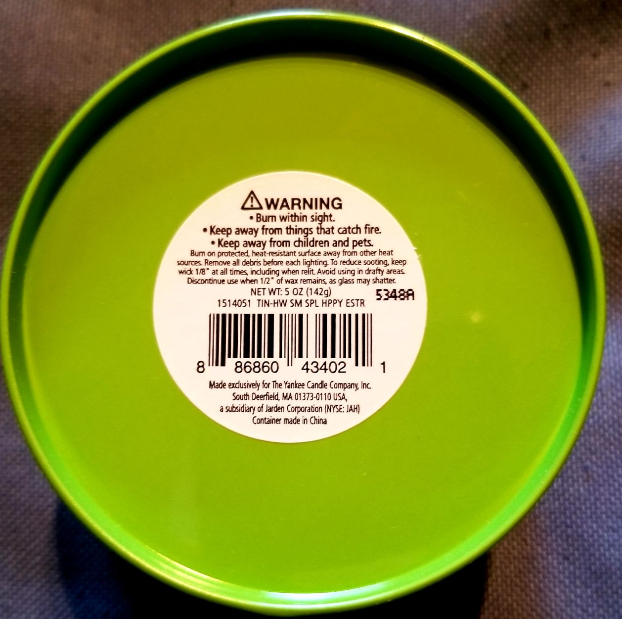 CANDLE: Easter Yankee Happy Easter Green Tin - Yankee Candle (Easter Candles) action figure collectible - Main Image 2