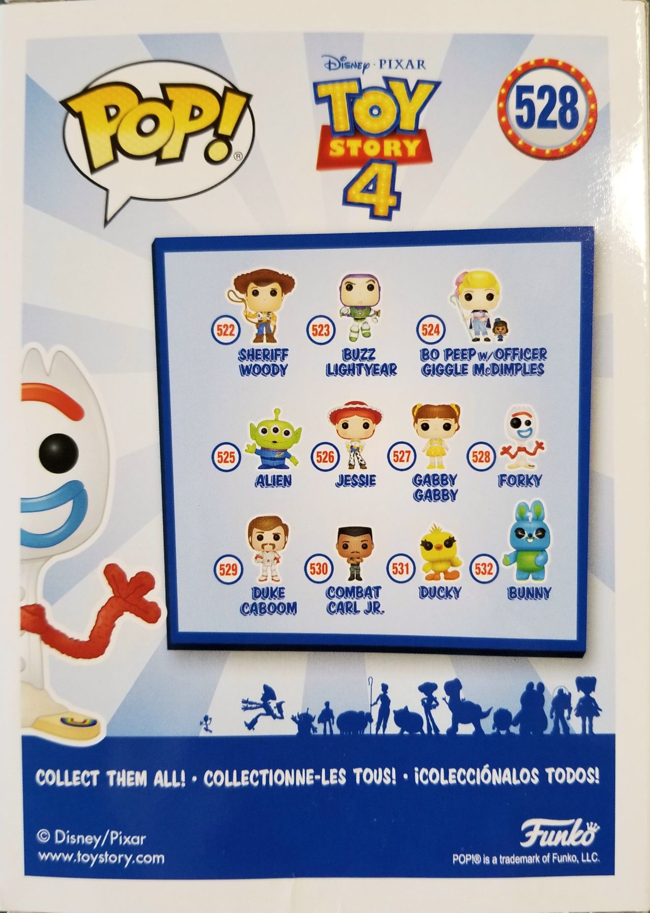 Funko Pop! Movies: Toy Story 4 Movie Forky - Funko (Toy Stoy 4) action figure collectible [Barcode 0889698373968] - Main Image 2
