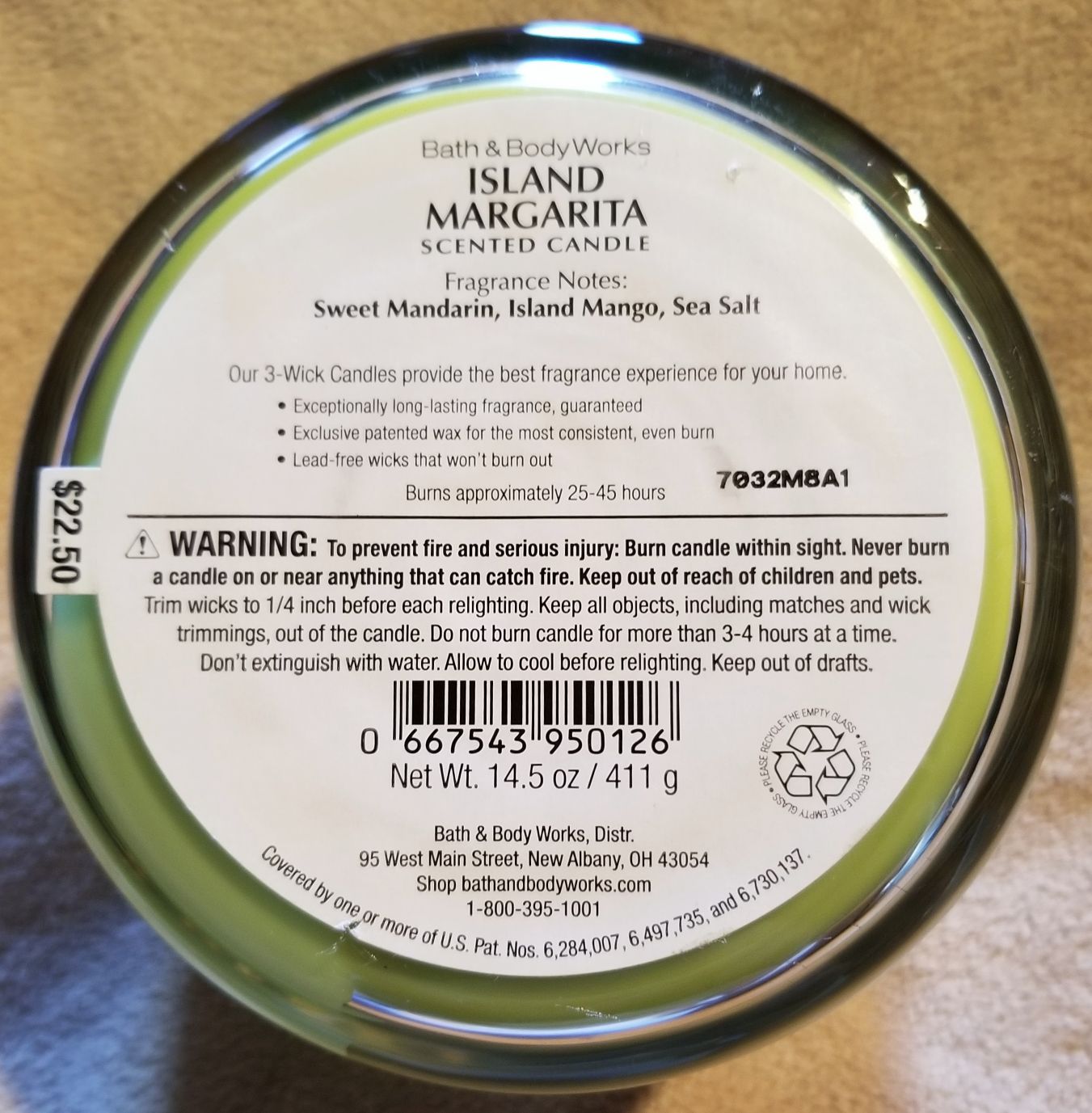 CANDLE: Cinco de Mayo Bath and Bodyworks Island Margarita  Popsicle 2017 - Bath & Bodyworks Candle (Cinco de Mayo Candle) action figure collectible - Main Image 2