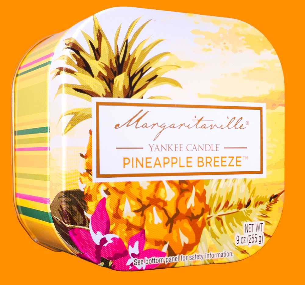 CANDLE: Cinco de Mayo Yankee Margaritaville Pineapple Breeze tin 2016 - Yankee Candle (Cinco de Mayo Candle) action figure collectible - Main Image 3
