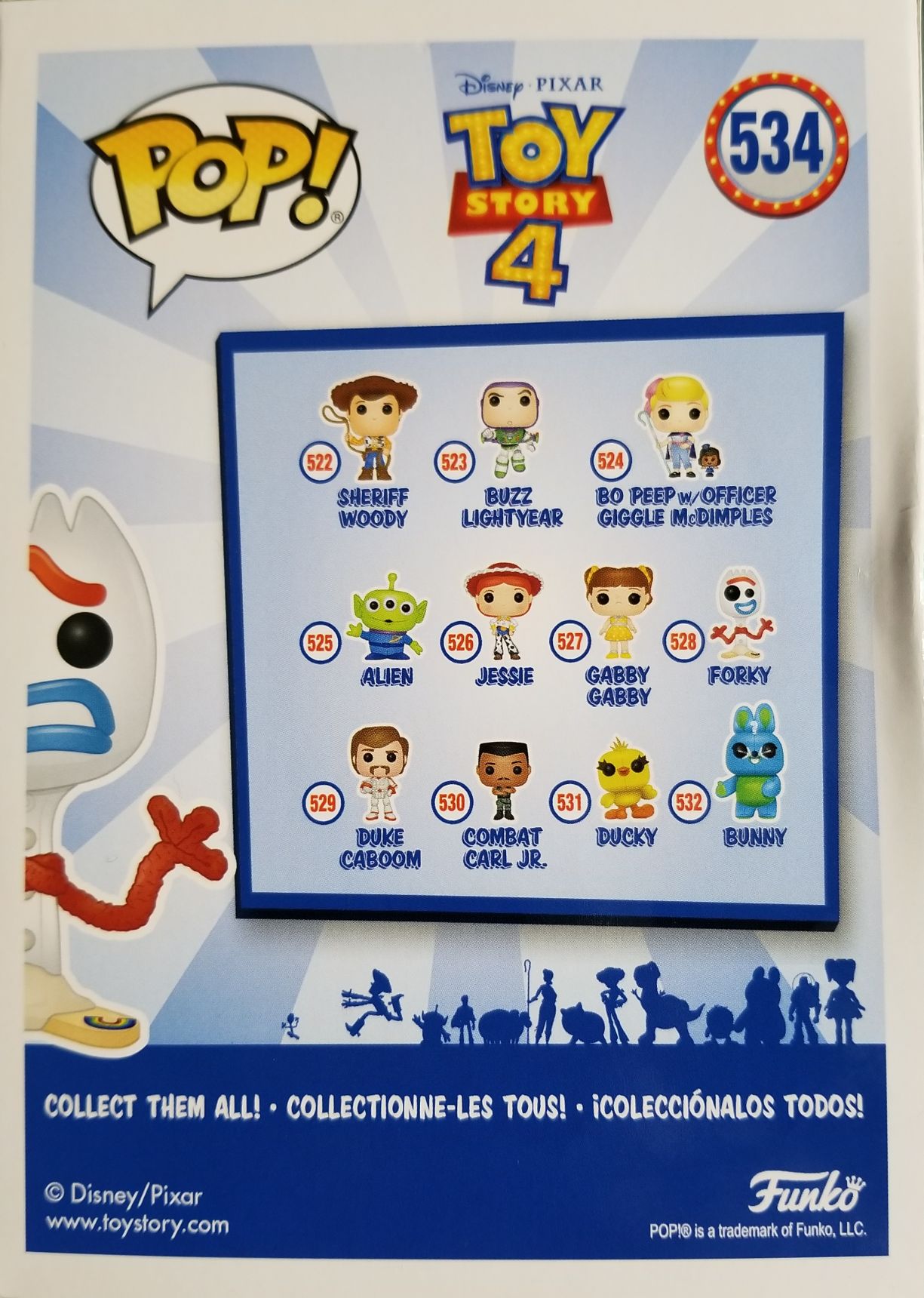 Funko Pop! Movies: Toy Story 4 Movie Forky Worried face (Gamestop exclusive) - Funko (Toy Story 4) action figure collectible [Barcode 0889698374682] - Main Image 2