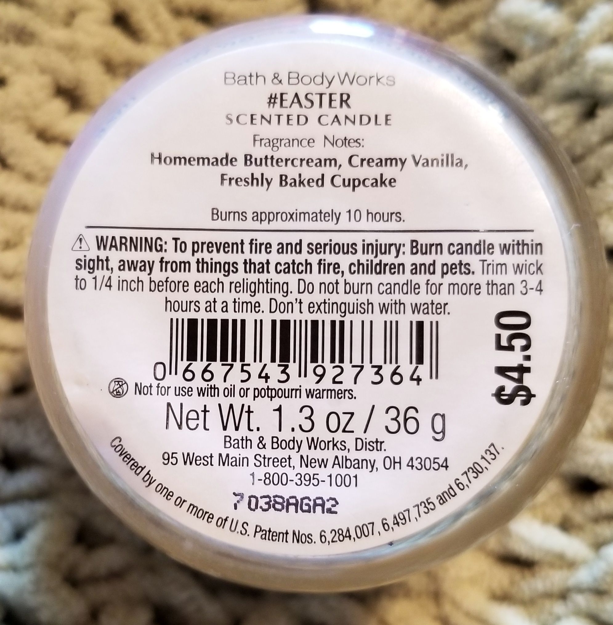 CANDLE: Easter Bath and Bodyworks #Easter mini 2017 - Bath & Bodyworks Candle (Easter Candles) action figure collectible - Main Image 2